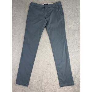 Birddogs Pants Mens 36x35 Grey Green Chino Stretch Casual Business Golf Tapered